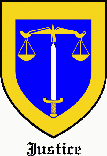 JUSTICE family crest