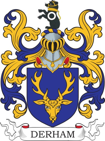 DERHAM family crest